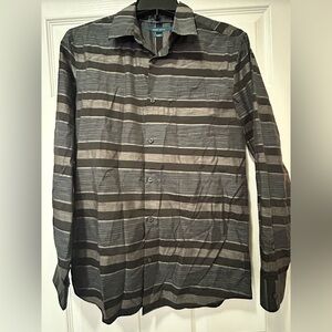 Men’s Striped Button-Up Shirt